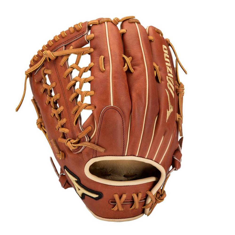 Damske Rukavice Mizuno Pro Select Outfield 12.75" - Deep Pocket Baseball Hnede Vypredaj YHCT81034